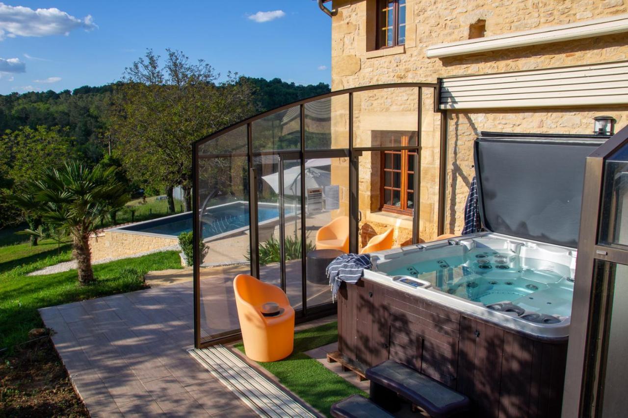 Le Four A Pain, Gite Avec Piscine Et Spa Proche Sarlat 马尔凯 外观 照片